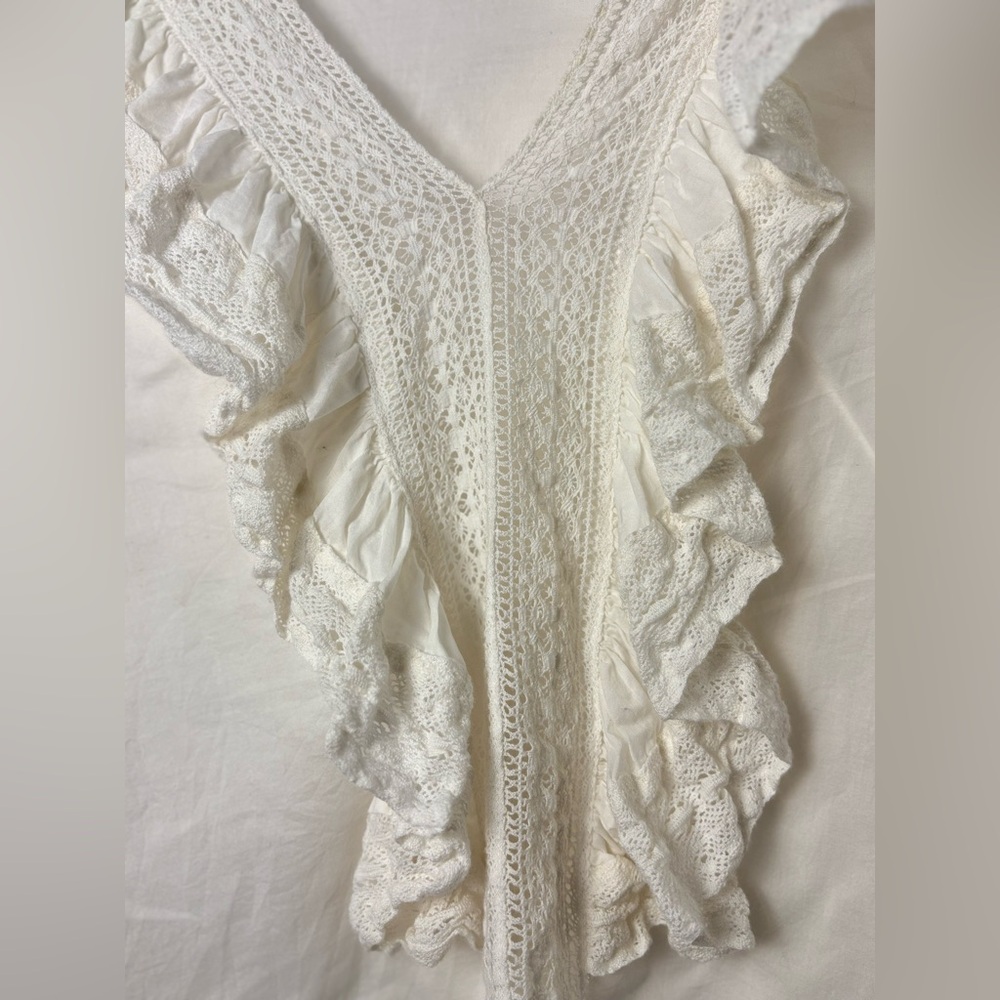 H&M White Ruffled Blouse - Picture 4 of 4